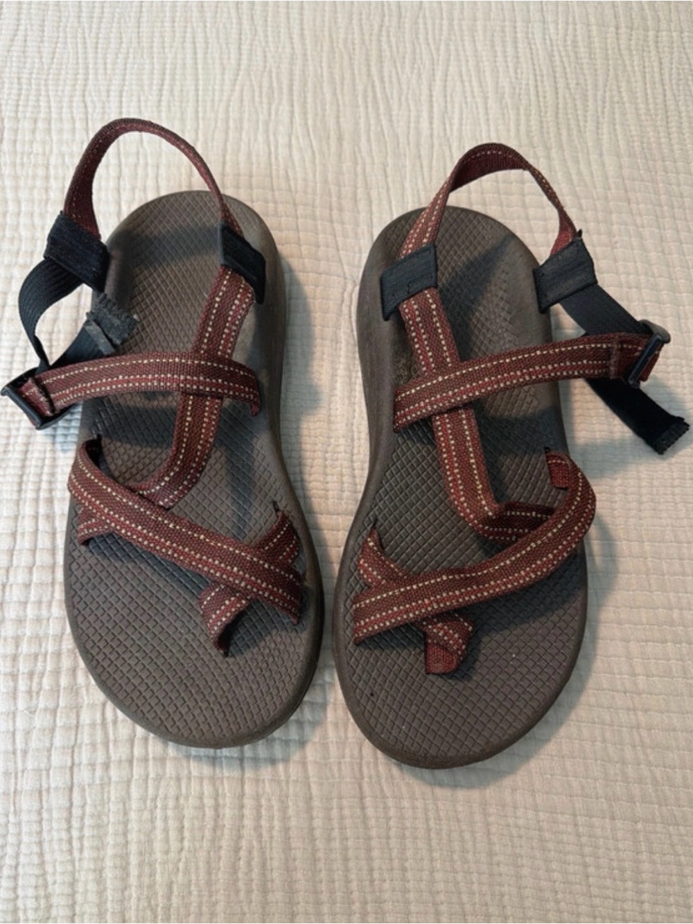 Chaco Men’s Brown and Black Strappy Sandals